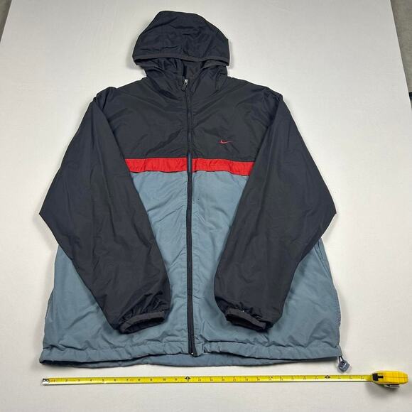 Y2K Nike Grey and Red Windbreaker Jacket - Picture 6 of 6